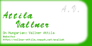 attila vallner business card